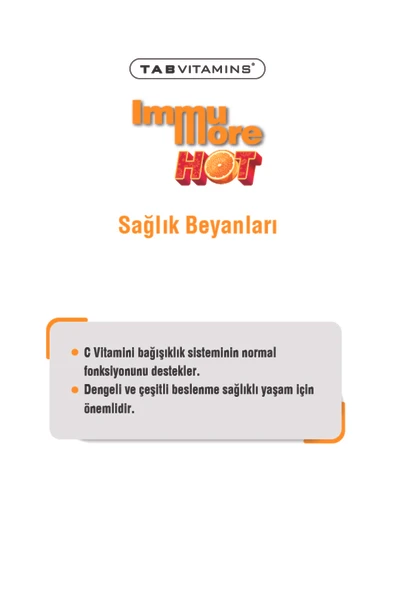 TABVITAMINS IMMUMORE HOT 12 SASE - Resim 4