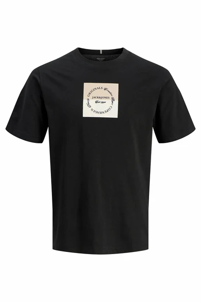 Jack Jones Catskılls Square Brandıng Logo Regular Fit Erkek Tişört 12290856 ürün görseli 1