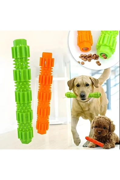 TİNEKE  Çubuk Küçük Boy Mama Hazneli Köpek Isırma Oyuncağı 1 adet ürün görseli 1