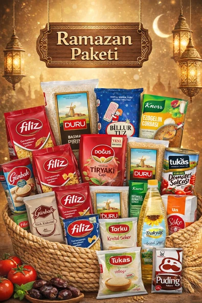Turna Shopping Center Bolluk ve Bereket Ramazan Paketi (20 Parça Erzak Kolisi) ürün görseli 1