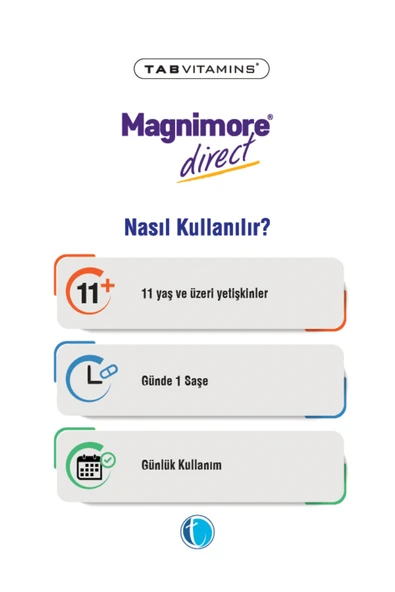 MAGNIMORE MAGNEZYUM DIRECT 30 SAŞE - Resim 3