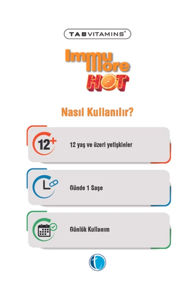 TABVITAMINS IMMUMORE HOT 12 SASE - Resim 3
