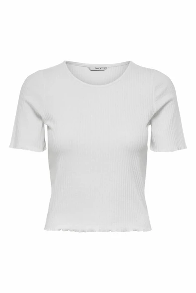 Only Emma Regular Fit Kadın Tişört 15201206 - Resim 5