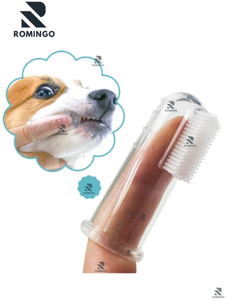 Kedi Köpek Parmak Diş Fırçası Silikon Ağız Bakım Medikal BPA Free ürün görseli 1