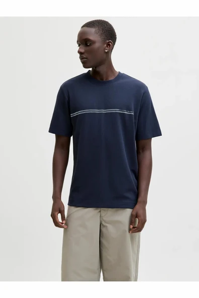 Jack Jones Fusıon Chest Regular Fit Erkek Tişört 12289936 ürün görseli 1