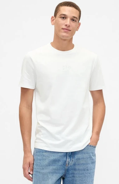 Gap Everyday Soft Gap Mini Logo T-Shirt 799323 Kısa Kol Tişört Erkek T-Shirt ürün görseli 1
