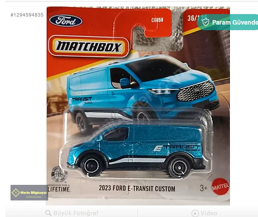 2026 case matchbox 2023 ford e-transit custom ürün görseli 1