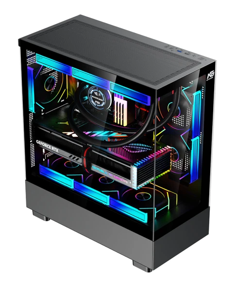 Orion Elite XL 6x ARGB Fan Kumanda ve Kontrolcü ATX Boş Bilgisayar Kasası Siyah ürün görseli 1
