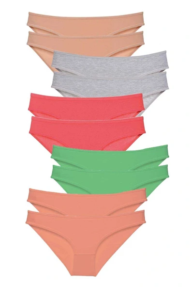 10 adet Süper Eko Set Likralı Kadın Slip Külot Soft Renkler ürün görseli 1