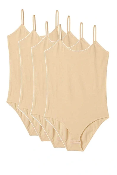 4 Adet İp Askılı Kadın Çıtçıtlı Body Ten ürün görseli 1