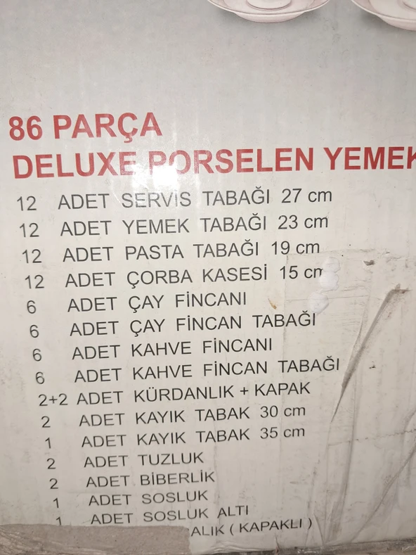 Schafer 86 parca yemek takim ürün görseli 1