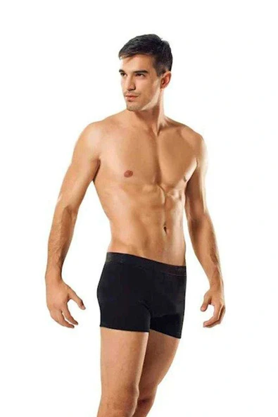 3 adet Tutku Likralı Erkek Siyah Boxer 0114 ürün görseli 1