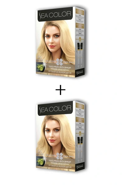 2X2 Tüp Krem Saç Boyası Seti Buğday Sarısı No:9.0 ürün görseli 1
