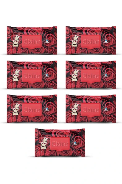 7 Paket Red Rose Islak Havlu Mendil 90 Adet Kapaklı Gül Kokulu ürün görseli 1