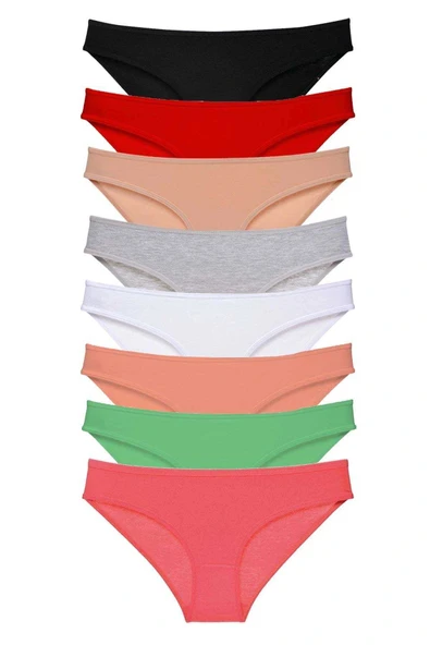 8 adet Süper Eko Set Likralı Kadın Slip Külot Set 1 ürün görseli 1