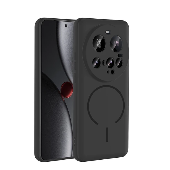 Xiaomi 15 Ultra Kılıf Meta Lansman M-Safe Kamera Korumalı içi Kadife Yumuşak Renkli Süet Silikon ürün görseli 1