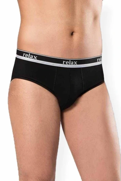 Erkek Pamuklu Likralı Slip Relax Külot Siyah - 1269A ürün görseli 1