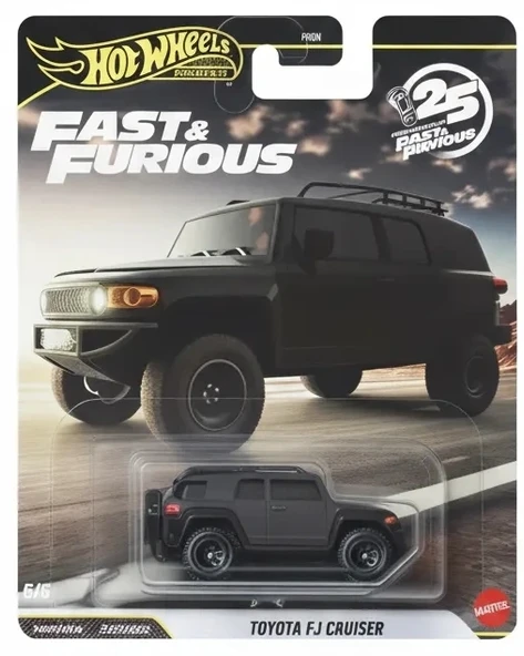 Hot Wheels Premium Series 25.yıl Özel Fast & Furious Toyota Fj Cruıser HNW46 - JHW69-LA10 ürün görseli 1