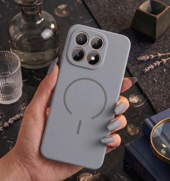 Xiaomi 15T Kılıf Meta Lansman MagSafe Kamera Korumalı içi Kadife Yumuşak Renkli Süet Silikon ürün görseli 1