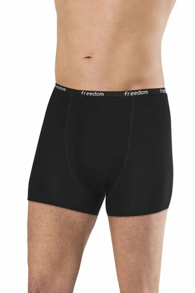 Bambu Düz Renk Erkek Boxer Siyah - 1275A ürün görseli 1