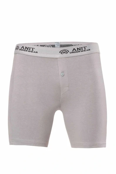 Likralı Uzun Erkek Boxer Gri - 1114A ürün görseli 1
