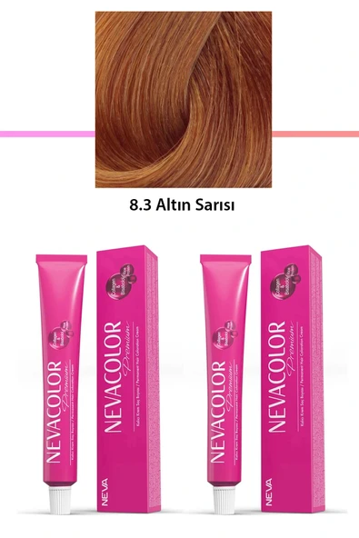 2 li Set Premium 8.3 Altın Sarısı - Kalıcı Krem Saç Boyası 2 X 50 g Tüp ürün görseli 1