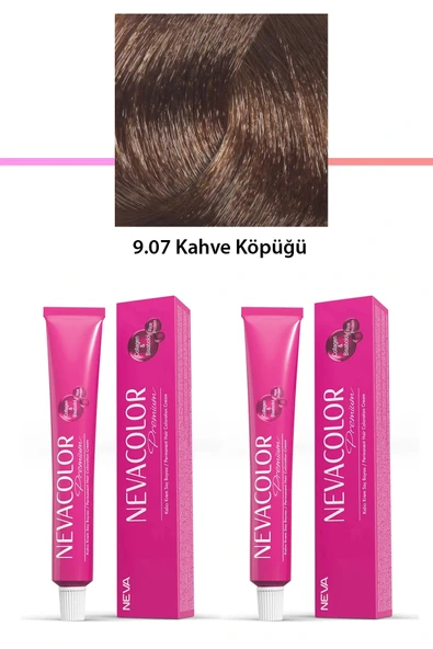 2 li Set Premium 9.07 Kahve Köpüğü - Kalıcı Krem Saç Boyası 2 X 50 g Tüp ürün görseli 1