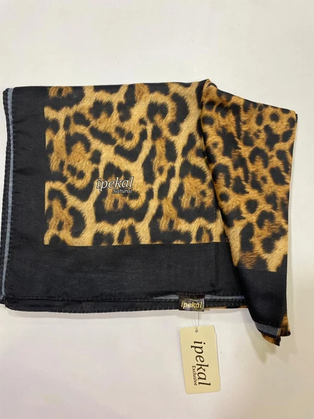 İPEKAL NATURAL LEOPAR DESEN SOFT ŞAL 2 ürün görseli 1