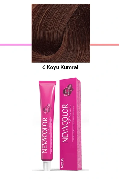 Premium 6 Koyu Kumral - Kalıcı Krem Saç Boyası 50 g Tüp ürün görseli 1