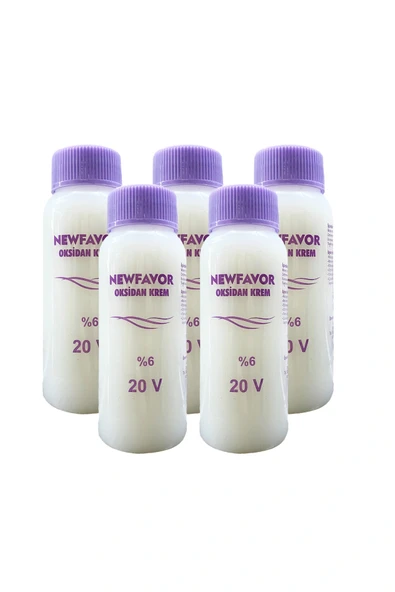 5 Adet Oksidan Krem Saç Boya Sıvısı 6'lık 20 volüme 60 ml ürün görseli 1