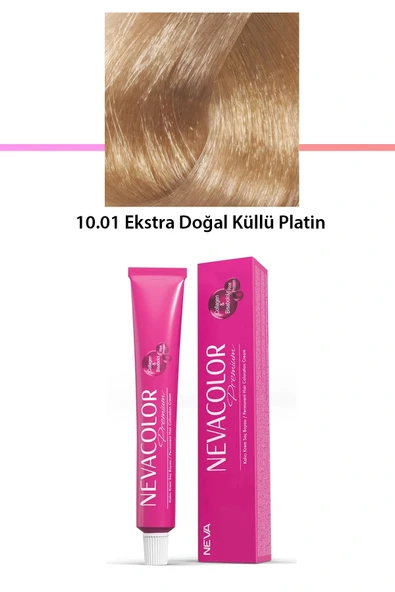 Premium 10.01 Ekstra Doğal Küllü Platin - Kalıcı Krem Saç Boyası 50 g Tüp ürün görseli 1