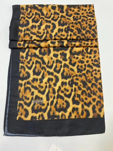 İPEKAL NATURAL LEOPAR DESEN SOFT ŞAL 1 - Resim 2
