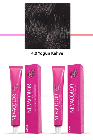 2 li Set Premium 4.0 Yoğun Kahve - Kalıcı Krem Saç Boyası 2 X 50 g Tüp ürün görseli 1