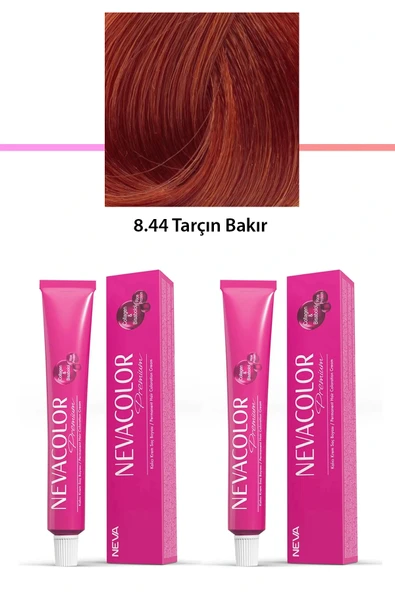 2 li Set Premium 8.44 Tarçın Bakır - Kalıcı Krem Saç Boyası 2 X 50 g Tüp ürün görseli 1