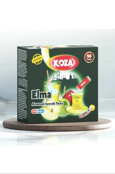 Koza Tek İçimlik Elma Aromalı Toz İçecek 50'li ürün görseli 1