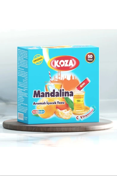 Koza Tek İçimlik Mandalina Aromalı Toz İçecek 50'li ürün görseli 1