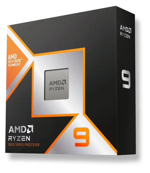 AMD Ryzen 9 9900X3D 4.40-5.50GHz, 120W, 12/24, AM5, DDR5, soğutucu yok  İşlemci ürün görseli 1