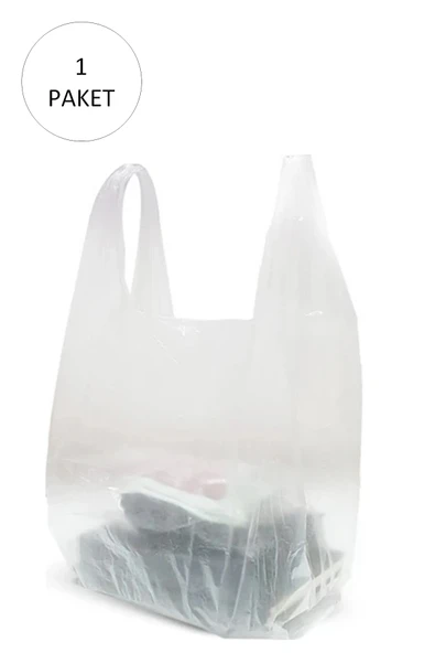 Şeffaf Atlet Poşet Küçük Boy 24x43 cm 1 Paket Takriben 300 Adet ürün görseli 1