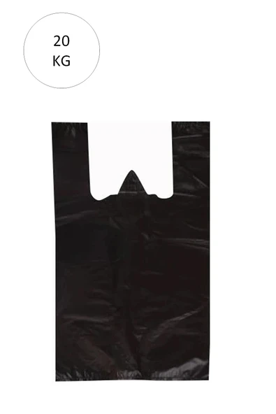 Siyah Atlet Poşet Büyük Boy 50x90 cm Takriben 240 Adet 20 Kg ürün görseli 1