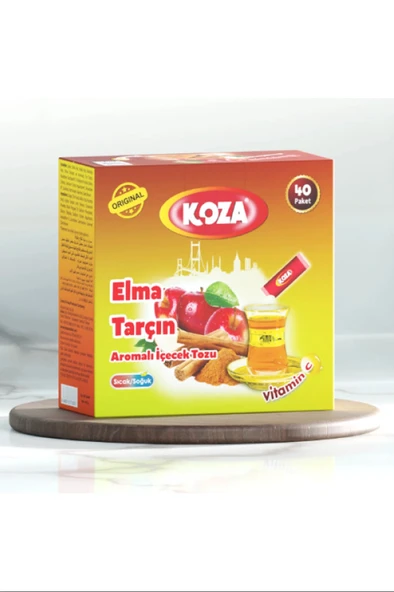 Koza Tek İçimlik Elma & Tarçın Aromalı Toz İçecek 40'lı ürün görseli 1