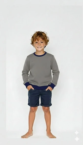 Çocuk Sweatshirt / Vizon ürün görseli 1