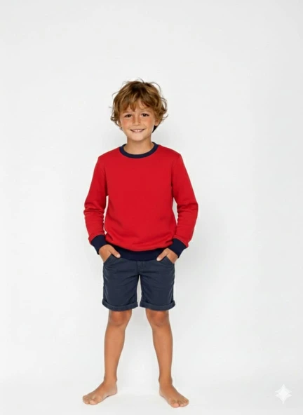 Çocuk Sweatshirt / Kırmızı ürün görseli 1