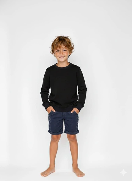Çocuk Sweatshirt / Siyah ürün görseli 1