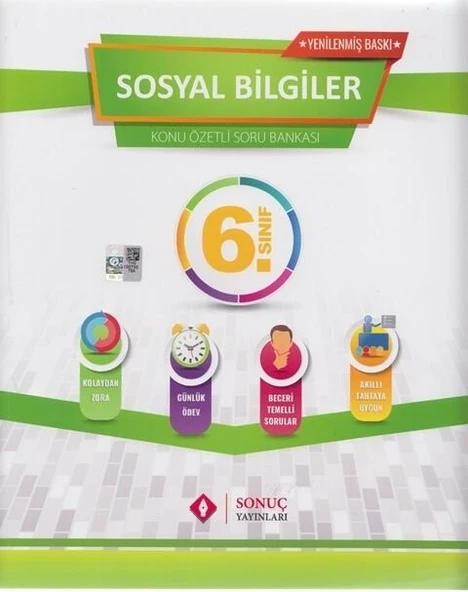 Sonuç 6.Sınıf Sosyal Bilimler Soru Bankası 2024 ürün görseli 1
