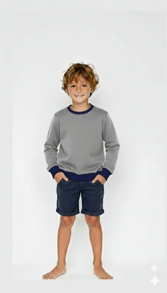 Çocuk Sweatshirt / Gri ürün görseli 1