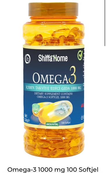 Shıffa Home Omega 3 1000 Mg 100 Softjel ürün görseli 1