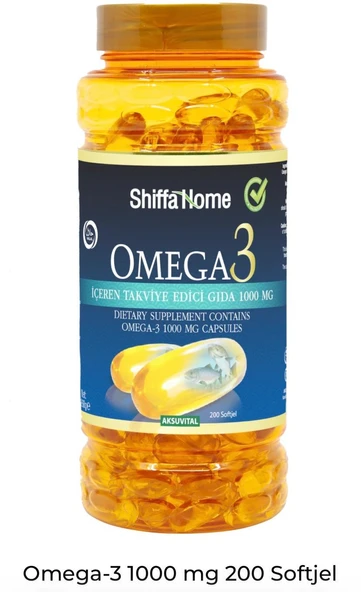 Shıffa Home Omega 3 1000 Mg 200 Softjel ürün görseli 1