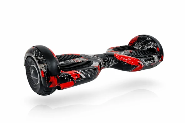 RYDER STAR  Hoverboard Elektrikli Kaykay Scooter Bluetooth Hoparlörlü 6.5 inch RS-S5 Red Extreme Grafiti ürün görseli 1