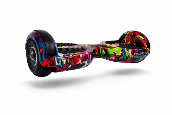 RYDER STAR Hoverboard Elektrikli Kaykay Scooter Bluetooth Hoparlörlü 6.5 inch RS-S5 Grafiti Mix ürün görseli 1