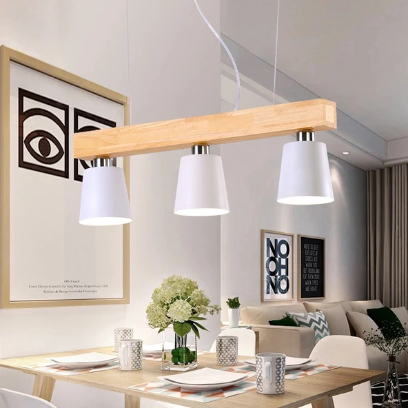 A-4921-3 AHŞAP SARKIT AVİZE - Resim 3